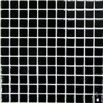 фото Мозаика BONAPARTE Black glass 300х300 стеклянная