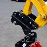 фото Быстросъемный механизм Quick Coupler (Квик-каплер) на Komatsu WB-93S/97S