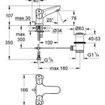 фото Grohe Costa 21390001 Смеситель для раковины Grohe