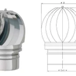 фото Оголовок-дефлектор нержавейка (зонт-дефлектор)ду 151-180