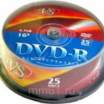 фото Диск VS  DVD-R 4.7 Gb 16х (уп.25 шт. в пл. кор.) /250/