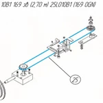 фото Цепь 10B1 169 зв (2,70 м) 25LO10B1 (169 OGN) (взамен каталожной позиции Цепь ½" 173 звена PN/M – 84168)