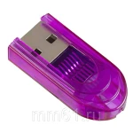 фото Картридер Perfeo Micro SD, (PF-VI-R015 Purple) фиолетовый