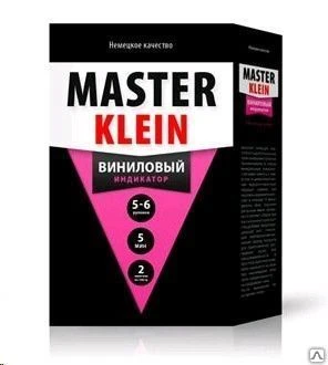 Фото Клей обойный Master Klein "ВИНИЛОВЫЙ ИНДИКАТОР" 5-6 рулонов уп. 200 г