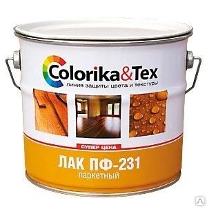 Фото Лак СЛКЗ паркетный "Сolorika&amp;Tex" матовый 0,8л.