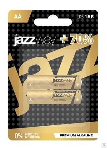 Фото Элемент питания JAZZway PREMIUM Alkaline LR03 BL-2