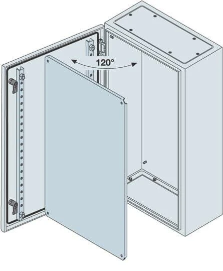 Фото Корпус шкафа IP65 монтаж. плат. 600х600х250 ABB SRN6625K