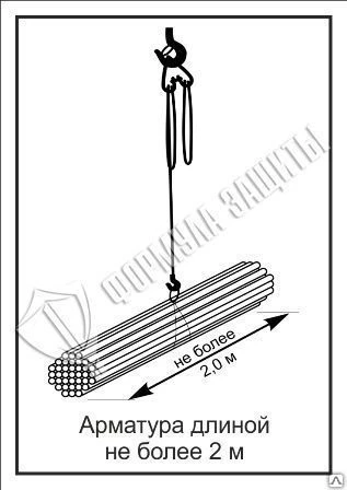Фото Схема «Арматура длиной не более 2 м» (300х400 мм)