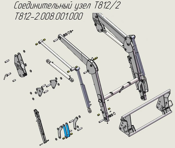 Фото Соединительный узел Т812/2 (T812-2.008.001.000) (CZ 29918) на фронтальный погрузчик Metal-Fach T-812