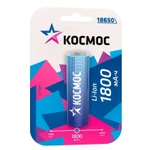 фото Аккумулятор Li-ion 18650 1800мА.ч без защиты (блист.1шт) Космос KOC18650Li-ion18UBL1