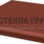 фото Ступень простая с капильником Natural Rosa DURO Ceramica Paradyz 300х330 мм