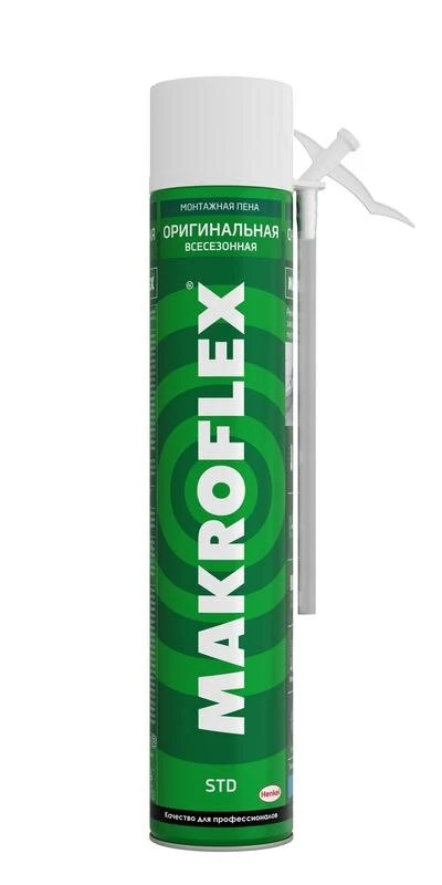 Фото Пена монтажная Makroflex оригинальная СТД всесезонная 750мл Makroflex Б0049529