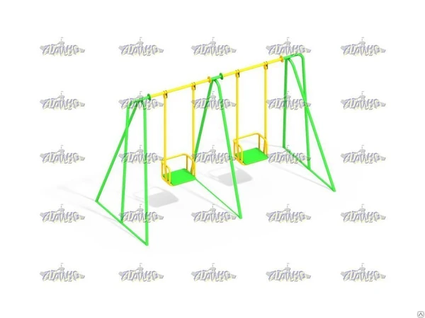 Фото Качели базовые двойные жесткий подвес