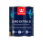 фото Краска акриловая Tikkurila Euro Extra 20 влагостойкая моющаяся полуматовая белый 0.9 л