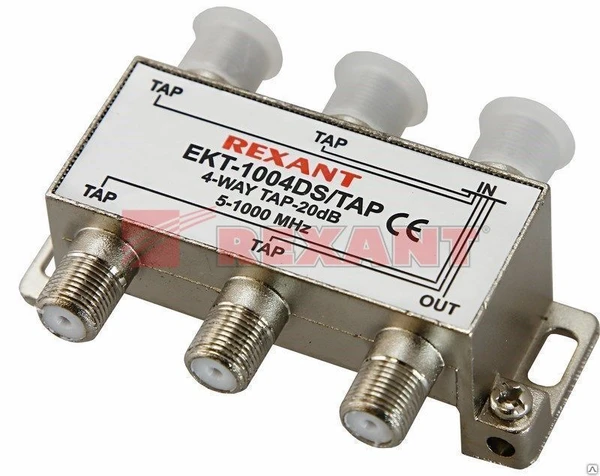 Фото Ответвитель 4 отвода 20дБ, 5-1000МГц Т06-4/20 Т06-4/20