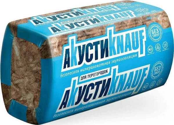 Фото Утеплитель KNAUF АкустиKNAUF AS 037 1230*610*100 мм 8 плит