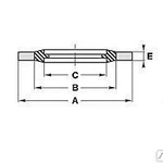 фото Самоуплотняющ.кольцо 53,00х44,40х42,70х3,00, центрированное для М42