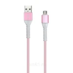 фото Кабель Smartbuy USB - micro USB, TPE оплетка Flow 3D, 1 м., металлический наконечник,, <2А, розовый (iK-12FL rose)