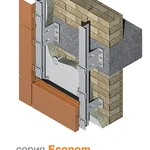 фото Подсистема вентилируемого фасада для облицовки алюкобондом