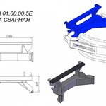 фото Рама сварная OL.CH 01.00.00.5E на захват для рулонов Metal-Fach