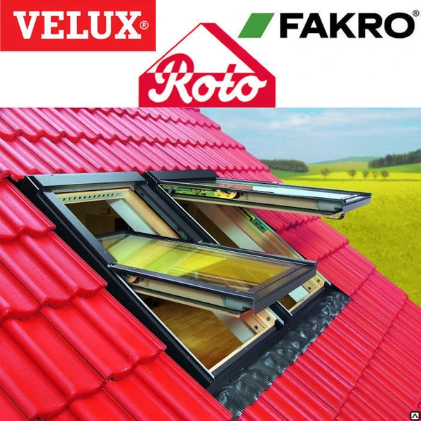 Фото Мансардные окна FAKRO, VELUX, ROTO