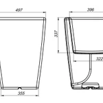 Фото №2 Кашпо Flox P 680