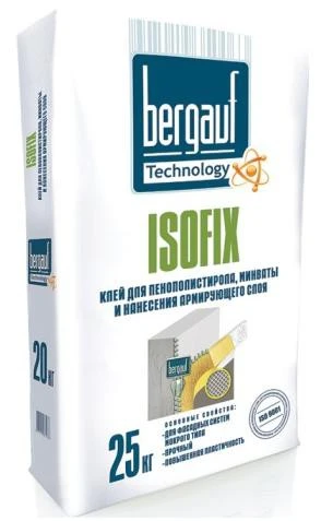 Фото Клей для пенополистирола и минваты морозостойкий Isofix Winter Bergauf, 25 кг