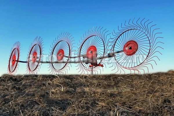 Фото Грабли сено-ворошилки усиленные ГВК-6М (захват 3.5 м)