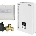 фото Миникотельная-SET МК-X 12кВт (клапан ZOTA BPV+ZONT SMART 2.0+Адаптер OpenThermDIN)