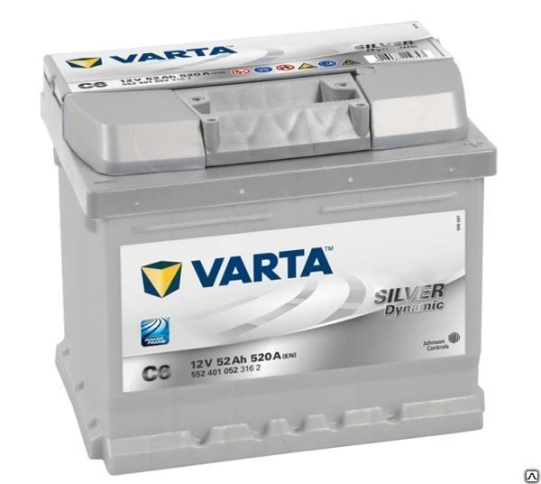 Фото Аккумулятор VARTA Silver Dynamic C6 52 Ач.