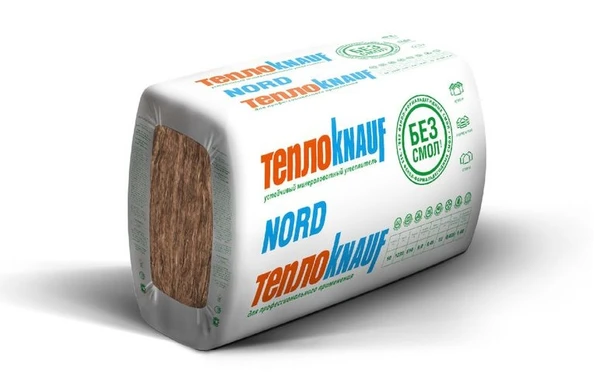 Фото Теплоизоляция Тепло Кнауф NORD TS 035 (50х610х1230мм) 12шт. 9м2 (0,45м3) KNAUF INSULATION