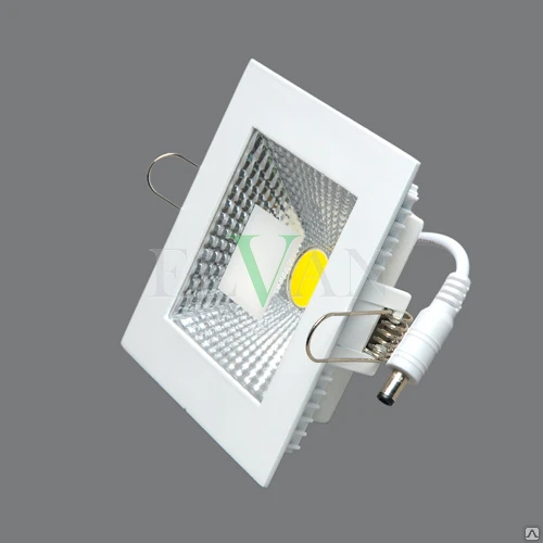 Фото 704SQ-6W-4000K Светильник встраиваемый,квадратный,LED,6W