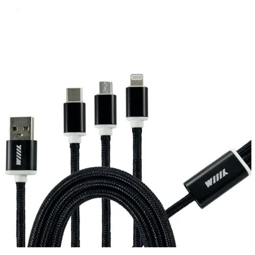 Фото Кабель WIIIX 3 в 1 USB -