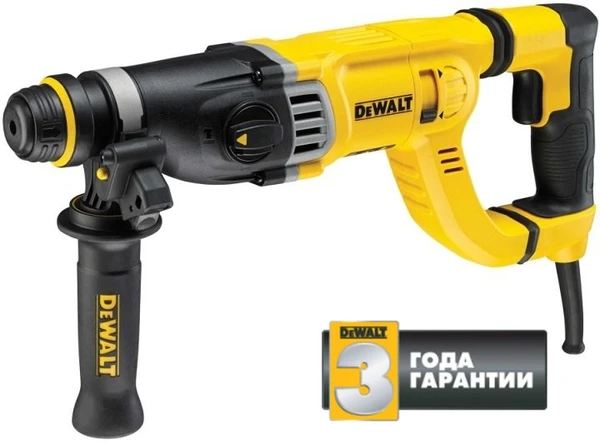 Фото Перфоратор электрический DeWalt D25263K / 900 Вт, энергия удара 3,2 Дж, SDS-plus