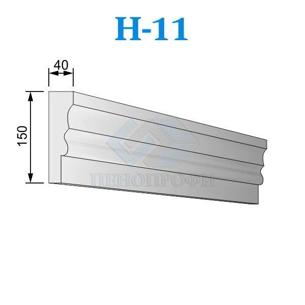 Фото Фасадные наличники из пенопласта (пенополистирола) Н-11 ПСБ-С-25Ф