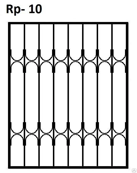 Фото Решетка на окно Rp10
