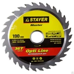 фото Диск пильный по дереву STAYER MASTER OPTI-Line 3681-190-30-36 
190х30 36Т S