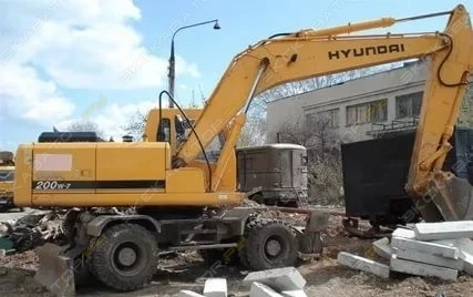 Фото Аренда колесного экскаватора Hyundai R200W-7, Москва