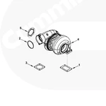 фото Кольцо турбокомпрессора на двигатель Cummins ISBe 150/185 3066211
