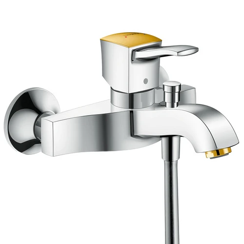 Фото Смеситель для ванны Hansgrohe Metropol Classic хром/золото 31340090