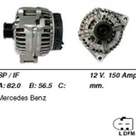 фото Генератор 1776 MERCEDES-BENZ CL500, CLS500, E500, S500, … 12V / 150Amp.