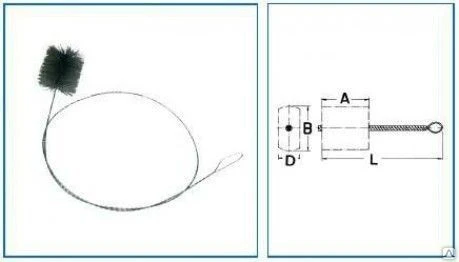 Фото Спиральная щётка для чистки печей и котлов