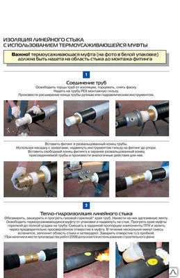 Фото Монтаж пресс-фитингов Д-40-110 гибкой трубы в ППУ ИЗОПЭКС, ИЗОПРОФЛЕКС
