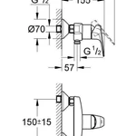 фото Смеситель для душа Grohe BauFlow 32812000