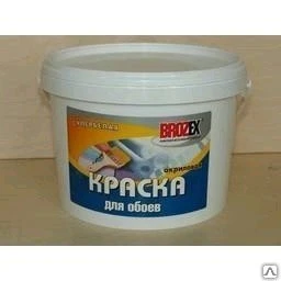 Фото Краска BROZEX акрил. д/обоев (супербелая) 6 кг