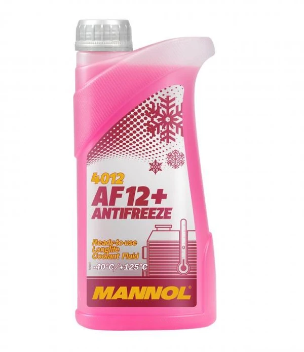 Фото Антифриз MANNOL AF-12+ красный (-40*C) Longlife (1л.) 2038