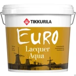 фото Лак акрилатный EURO LACQUER AQUA матовый 9 л Tikkurila