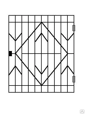 Фото Решетка распашная с рисунком (по заявке заказчика), м2