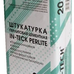 фото Штукатурка перлитовая легкая цементная IN-TECK PERLITE 20 кг.