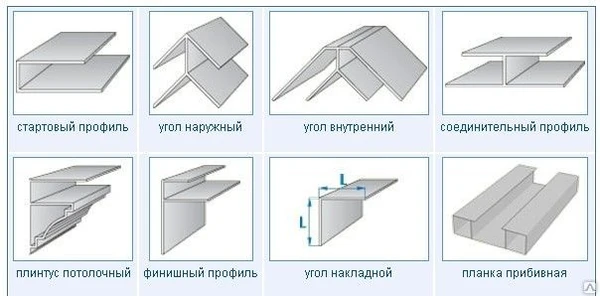 Фото F-образный профиль белый 3м (50)